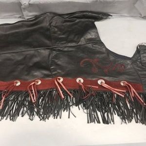 Dallas Premium Leather Biker/Harley Chaps size S